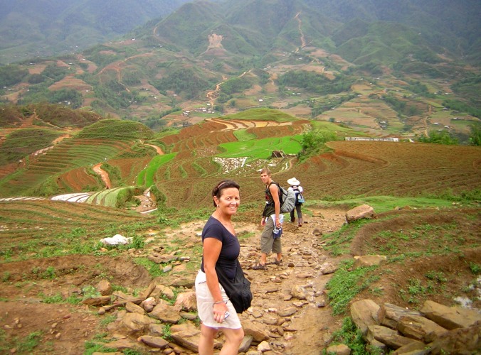 Off the beaten track in North Vietnam, trekking in sapa